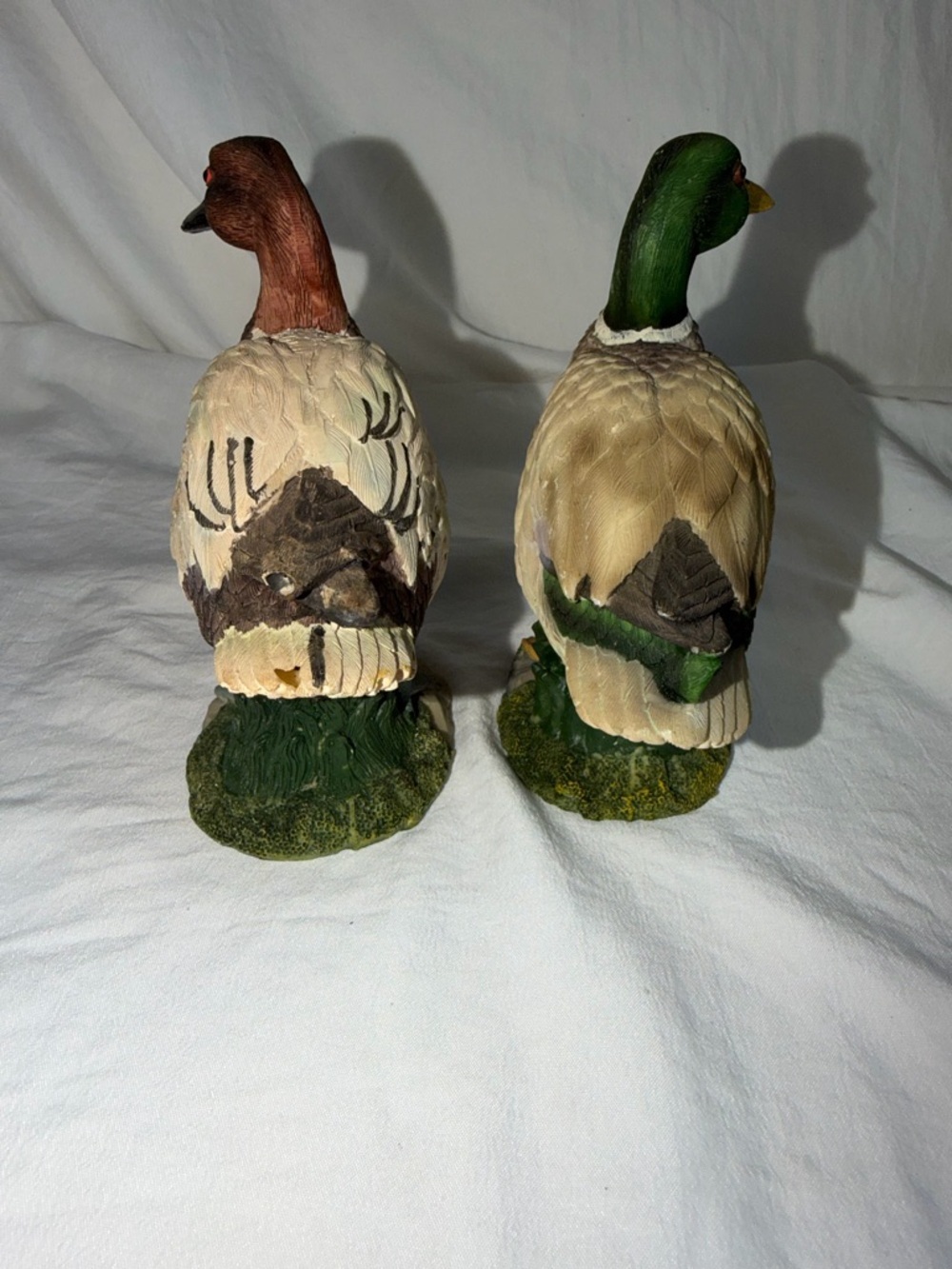 Yardworks Originals Decorative Duck Figurines - Mallard & Canvasback - Set of 2 - Picture 3 of 16